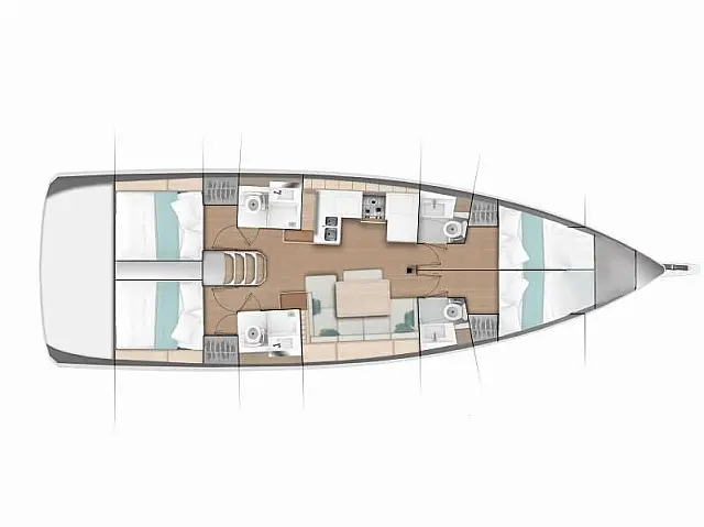 Sun Odyssey 490 - [Layout image]