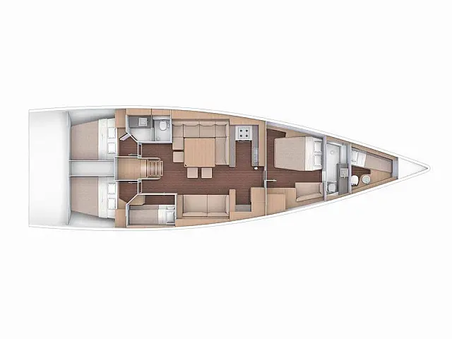 Dufour 56 Exclusive - [Layout image]