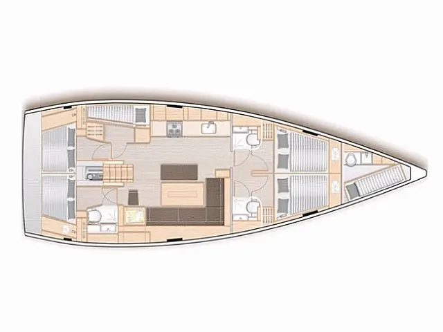 Hanse 508 - [Layout image]